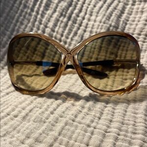 Tom Ford Brown Oversized Sunglasses